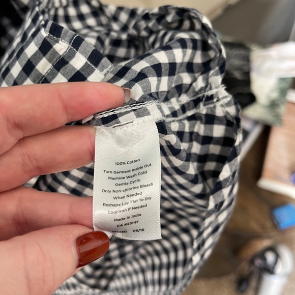 Talbots Gingham Button Down Shirt - Picture 4 of 4